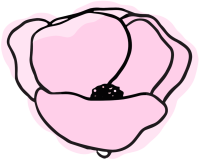 Mohnblume Icon Pink